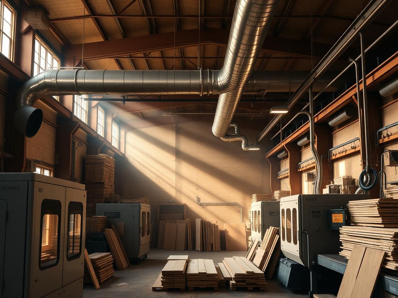 High-volume dust extraction for sawmills, joineries and panel plants